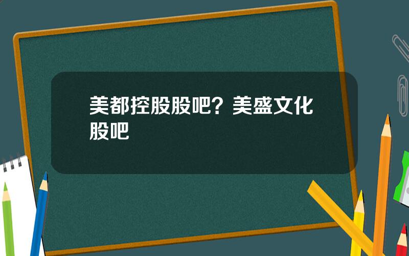 美都控股股吧？美盛文化 股吧